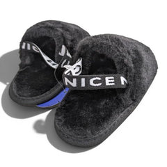 Fluffy Slingback Slippers