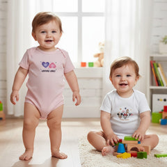 Pack of 3 Baby Bodysuits - Mickey, Hearts, and Elephants