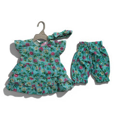 Floral Printed 3-Piece Baby Girl Suit