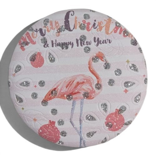 Flamingo Sparkle Pocket Mirror