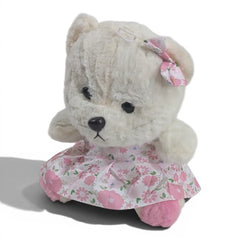 Pink Floral Teddy Bear
