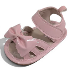 TinyTulip Scalloped Bow Baby Sandals
