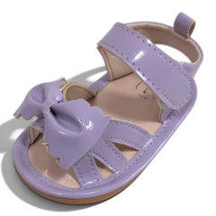 TinyTulip Scalloped Bow Baby Sandals