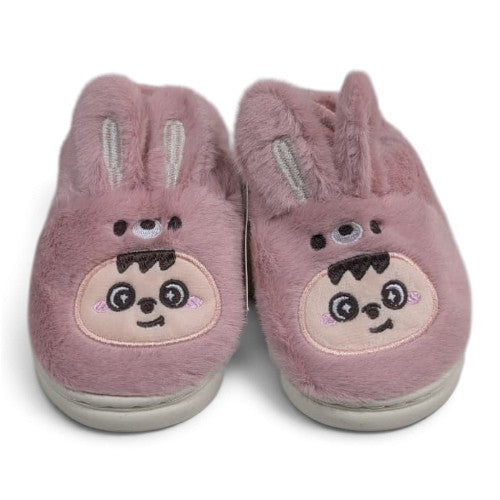 Ultra-Soft Fluffy Bunny Ears Loungewear Slippers for Indoor & Outdoor Comfort