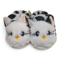 Cozy Plush Cat Slippers for Kids
