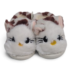 Cozy Plush Cat Slippers for Kids