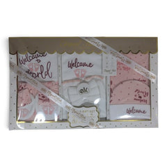 Elegant Kids 10-Piece "Welcome to the World" Newborn Baby Gift Set - Blower Velvet