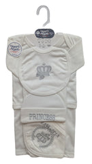 6-Piece Newborn Gift Set - "Princess" Embroidery