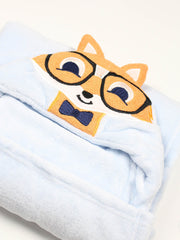 Fox Hooded Fleece Blanket