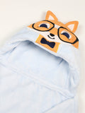 Fox Hooded Fleece Blanket