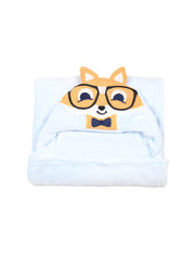 Fox Hooded Fleece Blanket