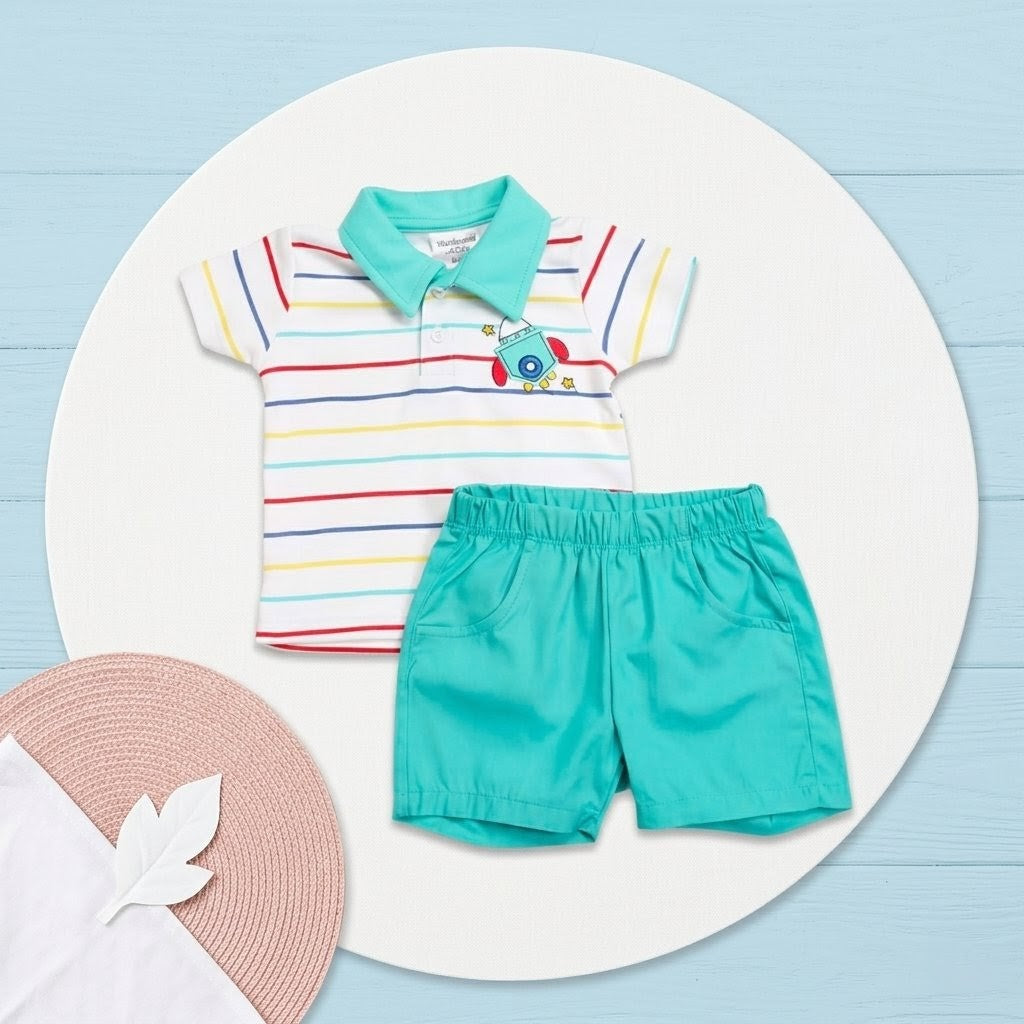 Rocket T-Shirt and shorts