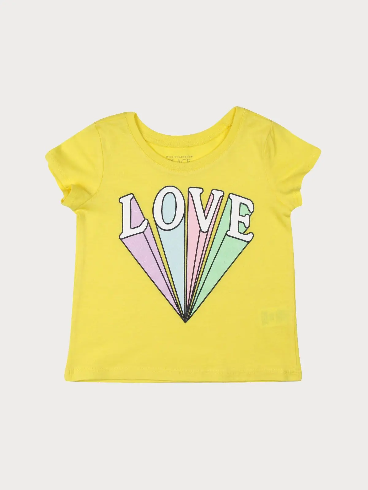 The Children Place Shimmery Top-Yellow