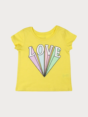 The Children Place Shimmery Top-Yellow