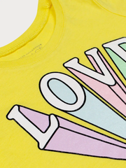 The Children Place Shimmery Top-Yellow