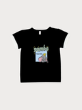 Black Elephant Printed T-Shirt