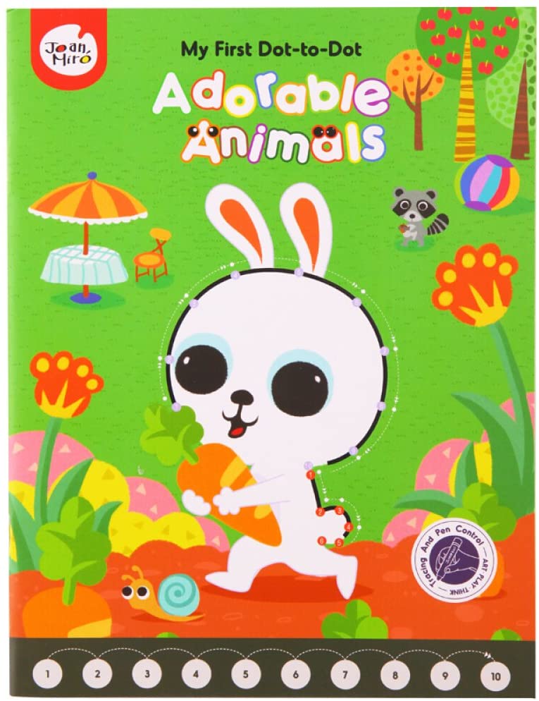 Dot-To-Dot Drawing Book-Adorable Animals