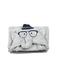 Elephant Hooded Fleece Blanket