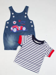 Boys Cars Two Piece Dungaree