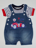 Boys Cars Two Piece Dungaree