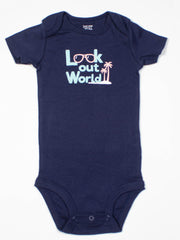 Look out world boy bodysuit