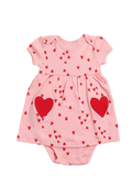 Red Heart Romper Dress