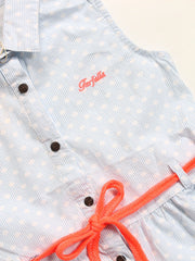 Sky Blue & Neon Dress