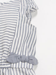 Gray lines Fancy Onesie